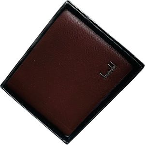 BOGESI | OS | Leather Inner Faux Textured Leather Outer Men’s Bi-Fold Wallet NIB